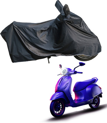 Motodreka Waterproof Two Wheeler Cover for Bajaj(Urbanite Chetak, Black)