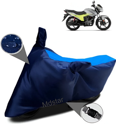 Mdstar Waterproof Two Wheeler Cover for Hero Electric(Glamour Blaze, Blue)