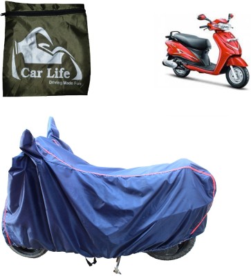 Car Life Two Wheeler Cover for Hero(Duet, Blue)