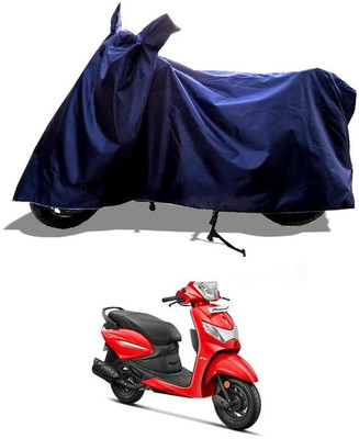 KEDIT Two Wheeler Cover for Hero(Pleasure Plus, Blue)