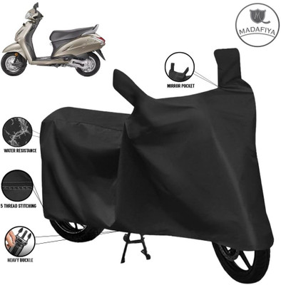 MADAFIYA Waterproof Two Wheeler Cover for Honda(Activa 3G, Black)