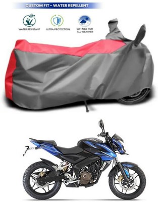 Ascension Two Wheeler Cover for Bajaj(Pulsar 200NS FI, Red, Grey)