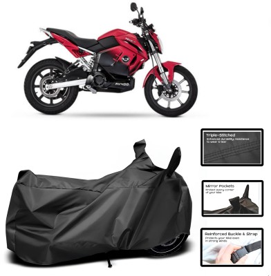 WMIZEXA Two Wheeler Cover for Universal For Bike(RV 300, Black)