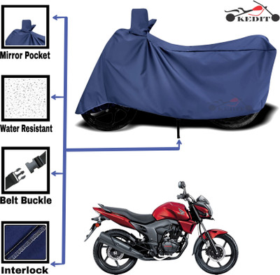 KEDIT Two Wheeler Cover for Universal For Bike(Trigger, Blue)