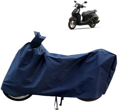 Horseyaart Waterproof Two Wheeler Cover for Yamaha(Fascino 125, Blue)
