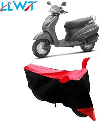 KPIND Waterproof Two Wheeler Cover for Honda(Activa 3G, Black, Red)