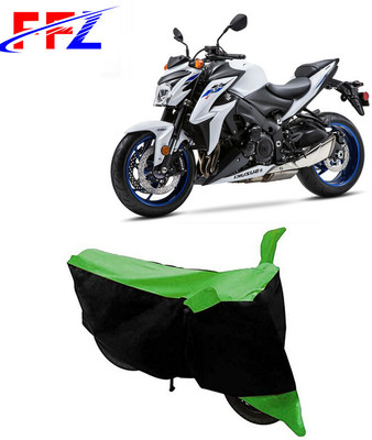 FFZ Two Wheeler Cover for Suzuki(GSX-S1000 ABS, Black, Green)