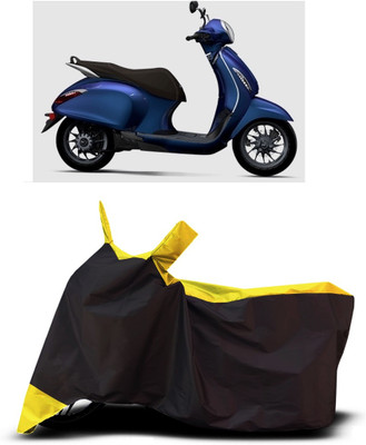 VESMEI Two Wheeler Cover for Bajaj(Urbanite Chetak BS6, Yellow)