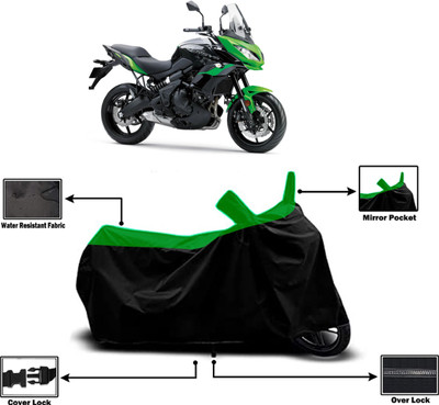 Amexride Two Wheeler Cover for Kawasaki(Versys 650 BS6, Green)