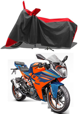 GROFATIK Two Wheeler Cover for KTM(RC 390, Red, Grey)