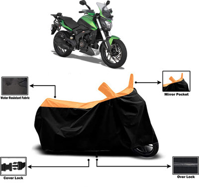 Amexride Two Wheeler Cover for Bajaj(Dominar 400 BS6, Orange)