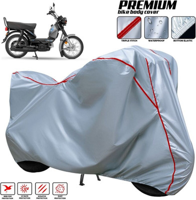 AutoGalaxy Two Wheeler Cover for TVS(XL 100, Silver, Red, Multicolor)