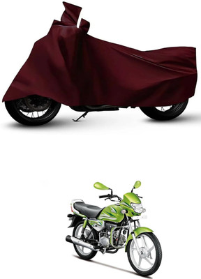 ZEDTEEK Waterproof Two Wheeler Cover for Hero(HF Deluxe Eco, Maroon)
