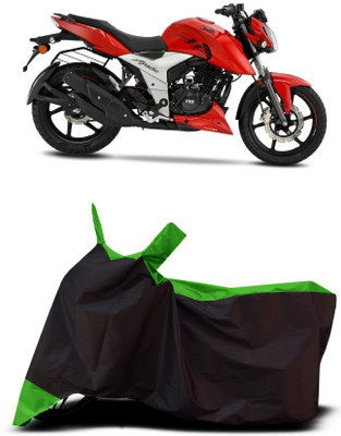 VESMEI Two Wheeler Cover for TVS(Apache RTR 160 4V, Green)