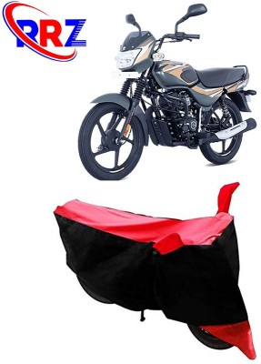 RRZ Waterproof Two Wheeler Cover for Bajaj(CT100, Black, Red)