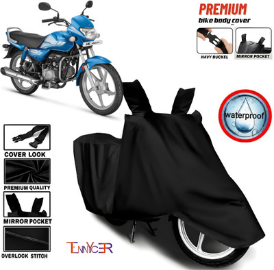 TENNYCER Waterproof Two Wheeler Cover for Hero(HF Deluxe, Black)