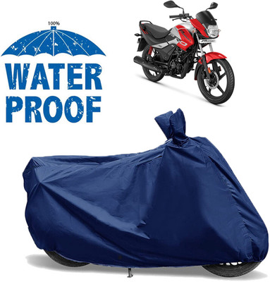 AutoGalaxy Waterproof Two Wheeler Cover for Hero(Passion Xpro, Blue)