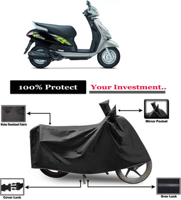 KEDIT Two Wheeler Cover for Suzuki(Swish 125, Black)