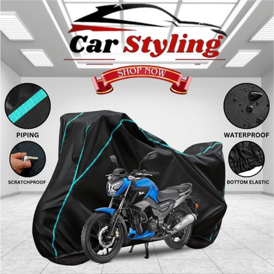 Car Styling Waterproof Two Wheeler Cover for TVS(Raider, Black, Blue)