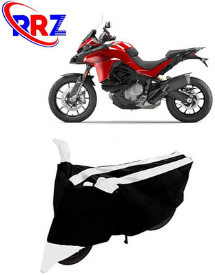 RRZ Waterproof Two Wheeler Cover for Ducati(Multistrada, Black, White)
