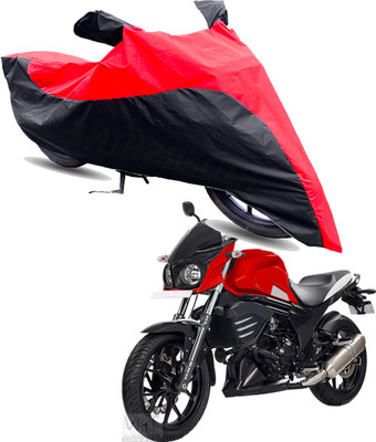 Motodreka Two Wheeler Cover for Mahindra(Mojo UT 300, Red, Black)