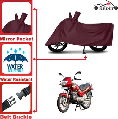 KEDIT Two Wheeler Cover for Hero(Ambition, Maroon)