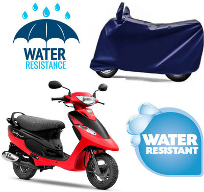 RTS COLLECTIONS Waterproof Two Wheeler Cover for TVS(Scooty Pep Plus BS6, Blue)