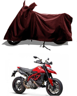 GROFATIK Two Wheeler Cover for Ducati(Hypermotard, Maroon)