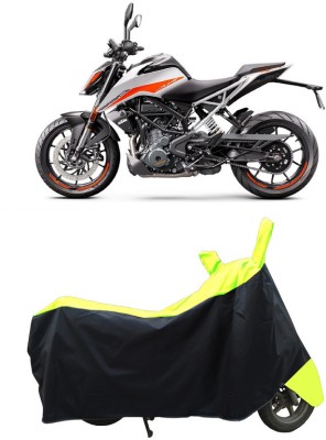 Coxtor Waterproof Two Wheeler Cover for KTM(390 Duke BS6, Yellow)