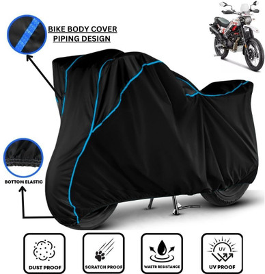 LE PRA Waterproof Two Wheeler Cover for Hero(Xpulse 200T, Black, Blue)