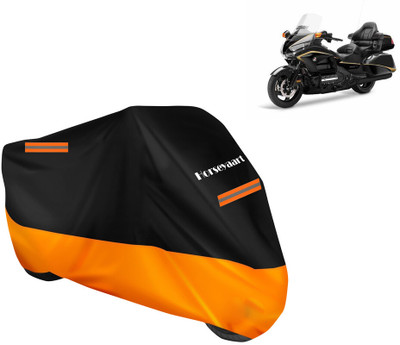 Horseyaart Waterproof Two Wheeler Cover for Honda(Gold Wing GL1800, Orange)