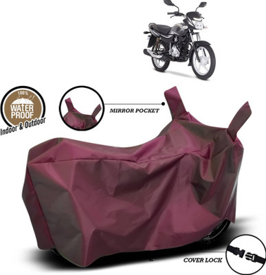 AASHTIK MART Two Wheeler Cover for Bajaj(Platina 100 DTS-i, Maroon)