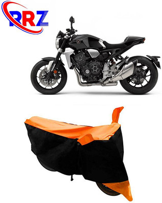 RRZ Waterproof Two Wheeler Cover for Honda(CB 1000R, Black, Orange)