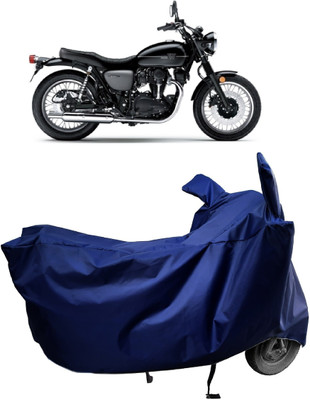 Amexride Two Wheeler Cover for Kawasaki(W800 BS6, Blue)