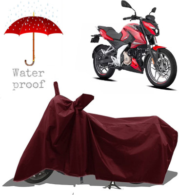 OIYUQA Two Wheeler Cover for Bajaj(Pulsar N160, Maroon)
