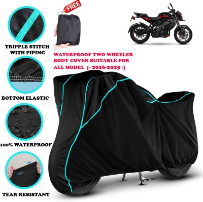 AutoGalaxy Waterproof Two Wheeler Cover for Bajaj(Pulsar NS 200, Black)