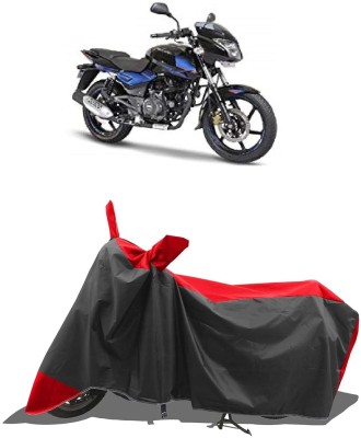 KEDIT Two Wheeler Cover for Bajaj(Pulsar 180 DTS-i, Red, Black)