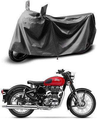 Gali Bazar Waterproof Two Wheeler Cover for Royal Enfield(Bullet, Grey)