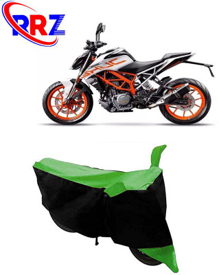 RRZ Waterproof Two Wheeler Cover for KTM(Duke 390, Black, Green)