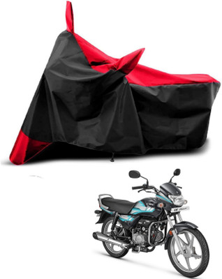 KEDIT Two Wheeler Cover for Hero(HF Deluxe, Red, Black)