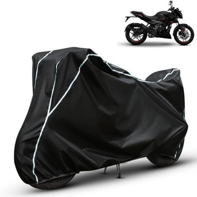 Amikan Waterproof Two Wheeler Cover for Bajaj(Pulsar 160 NS DTS-i, Black)