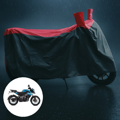 CODOKI Waterproof Two Wheeler Cover for Bajaj(Pulsar NS125, Grey, Red)
