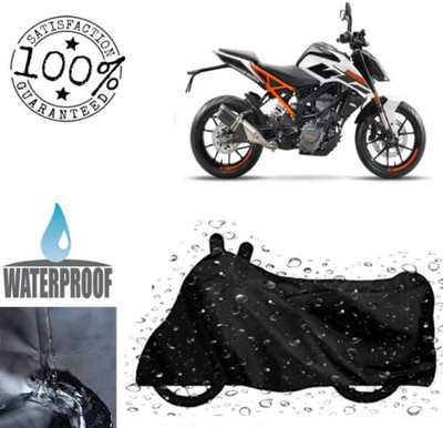 RAAMKM Waterproof Two Wheeler Cover for Hero, Honda, Royal Enfield, TVS(SR 160, Black)