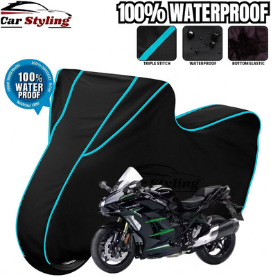 Car Styling Waterproof Two Wheeler Cover for Kawasaki(Ninja H2, Multicolor)