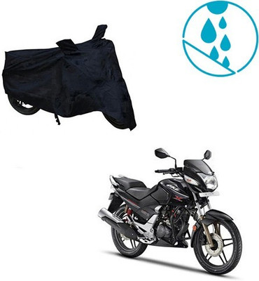 Mdstar Waterproof Two Wheeler Cover for Hero(CBZ, Black)