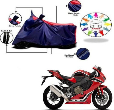 DeepShakshi AUTOMOTIVE Waterproof Two Wheeler Cover for Honda(CBR 1000RR, Blue, Red)