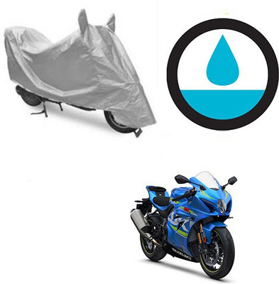 DeepShakshi AUTOMOTIVE Waterproof Two Wheeler Cover for Suzuki(GSX, Silver)
