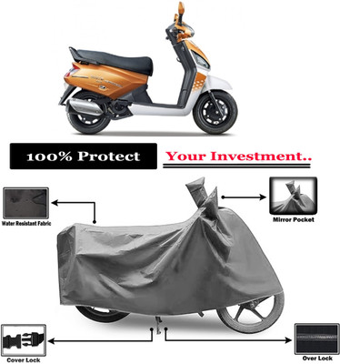 Amexride Two Wheeler Cover for Mahindra(Gusto 125, Grey)