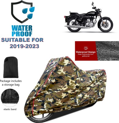 PAGORA Waterproof Two Wheeler Cover for Royal Enfield(Bullet 350 Twinspark, Yellow)