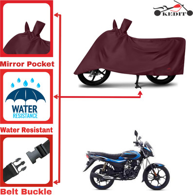 AASHTIK MART Two Wheeler Cover for Bajaj(Platina 110 H-Gear BS6, Maroon)